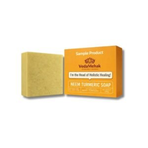 VedaMehak Neem Turmeric Soap 100g | Ayurvedic Essence | For All Skin Types